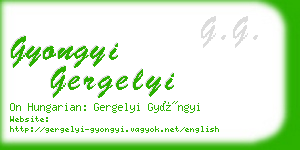 gyongyi gergelyi business card